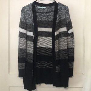 Stripped Open Cardigan